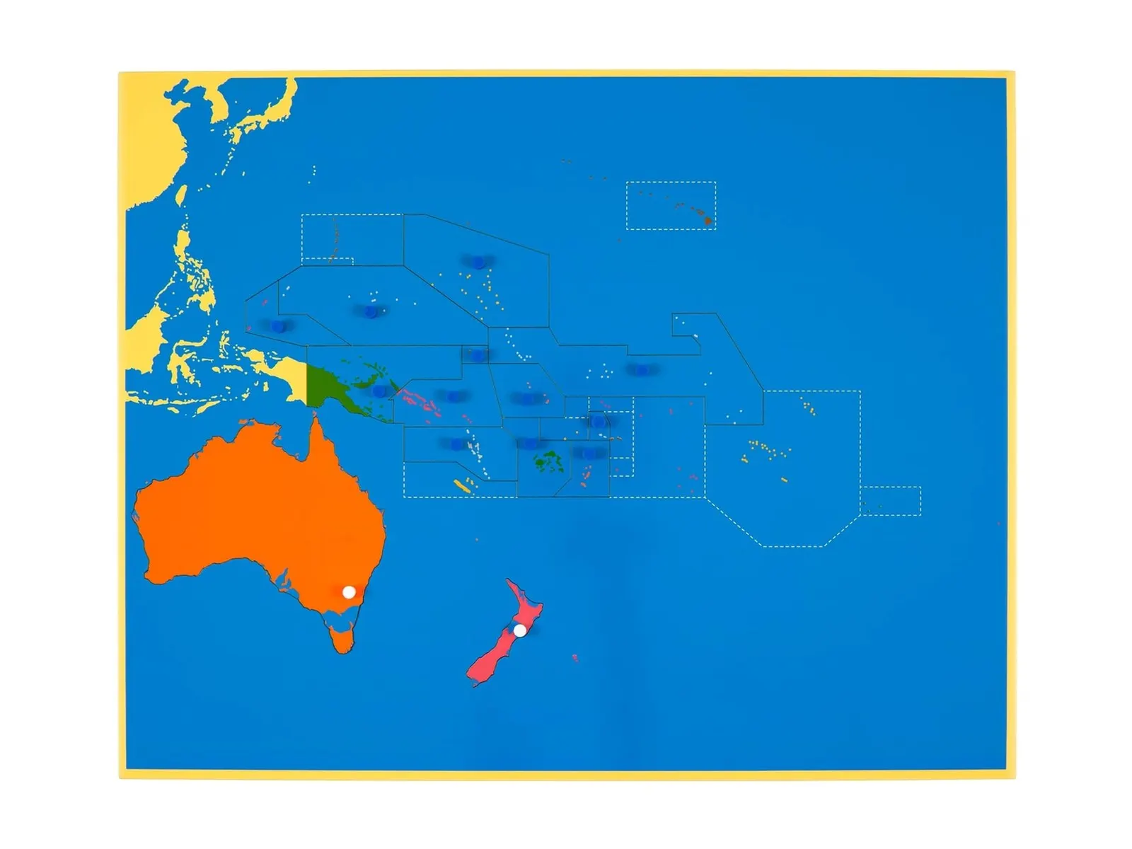 Puzzle mapa: Oceánie: fotka výrobce