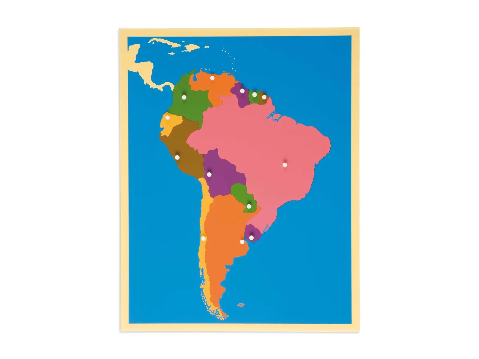 Puzzle mapa: Jižní Amerika: fotka výrobce