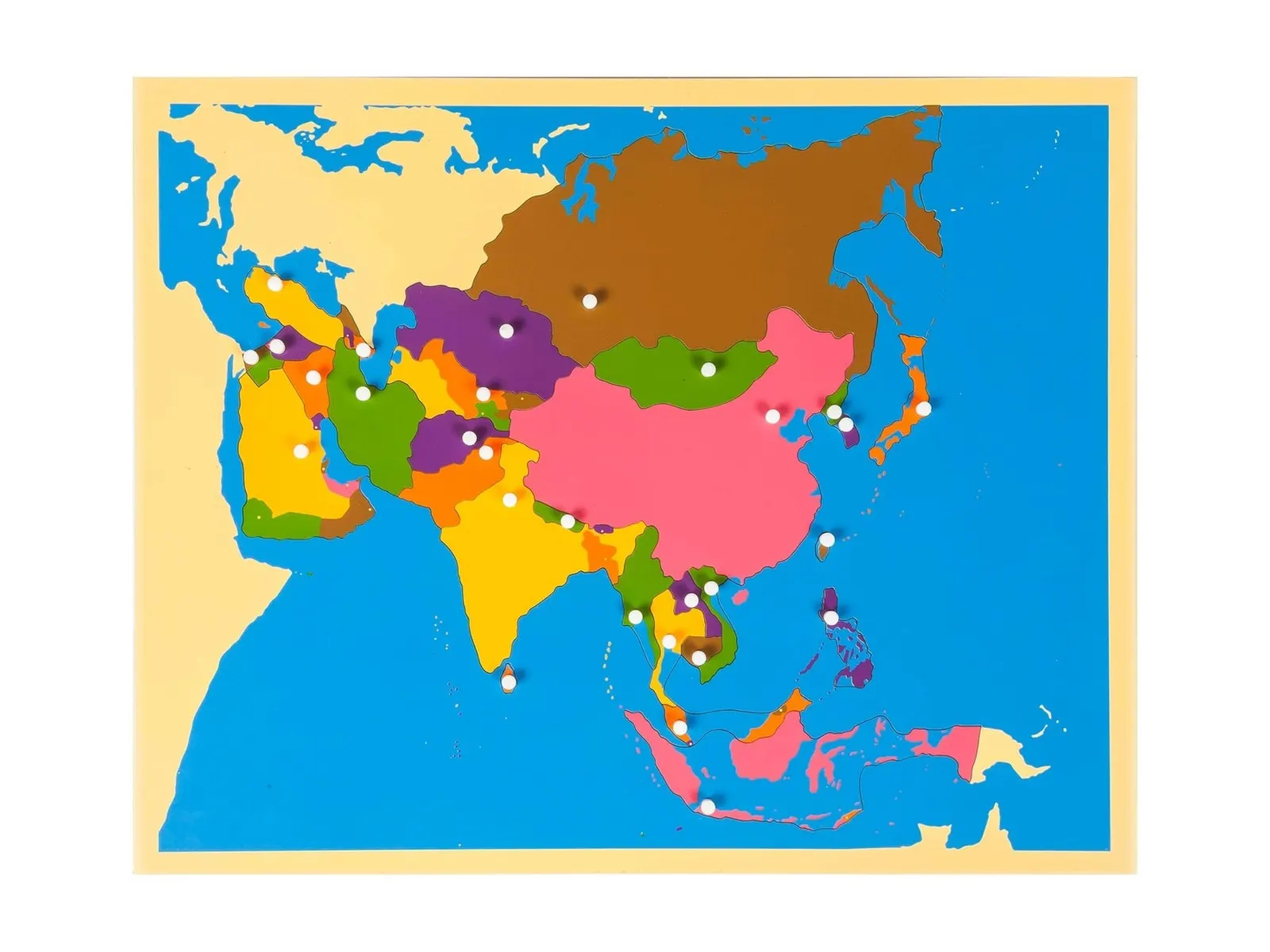 Puzzle mapa: Asie: fotka výrobce