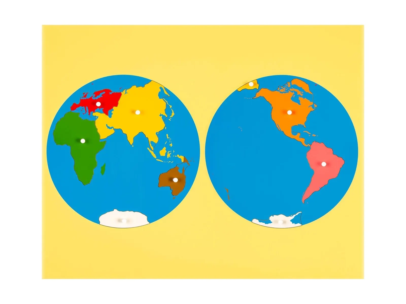 Puzzle mapa: Části světa: Pohled na Asii: fotka výrobce