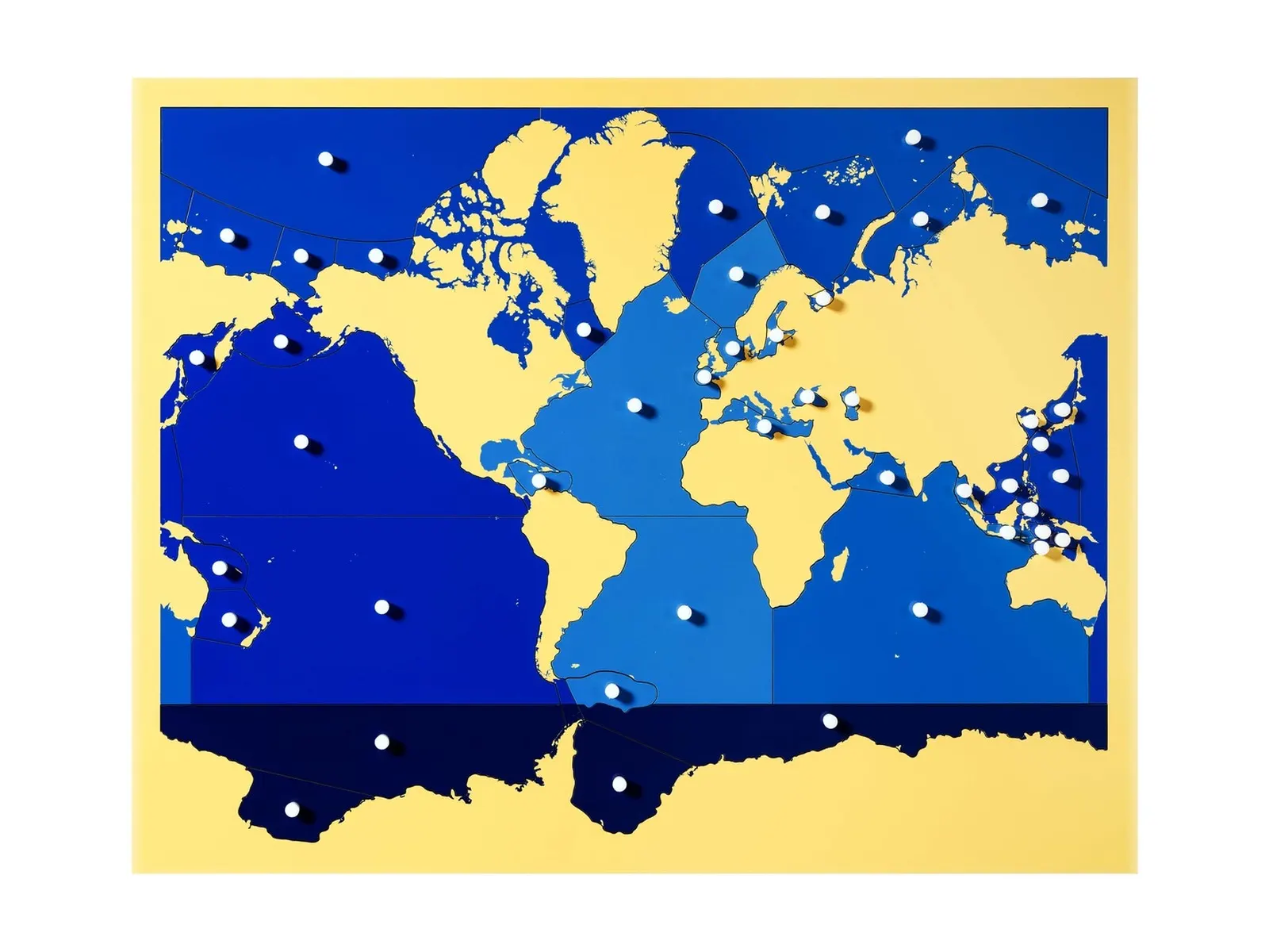 Puzzle mapa: Moře a oceány: fotka výrobce