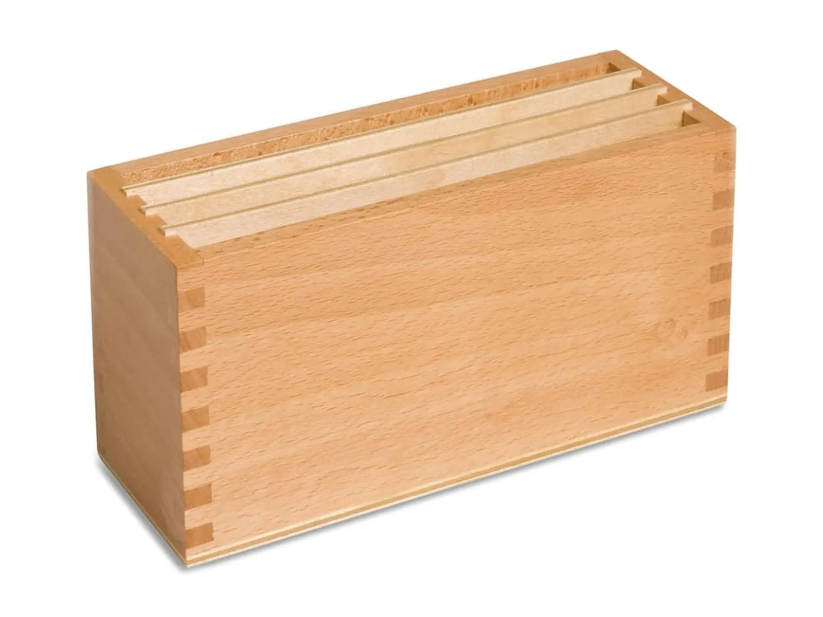 Box pro botanické karty: dřevěné uložení názvoslovných karet: fotka výrobce