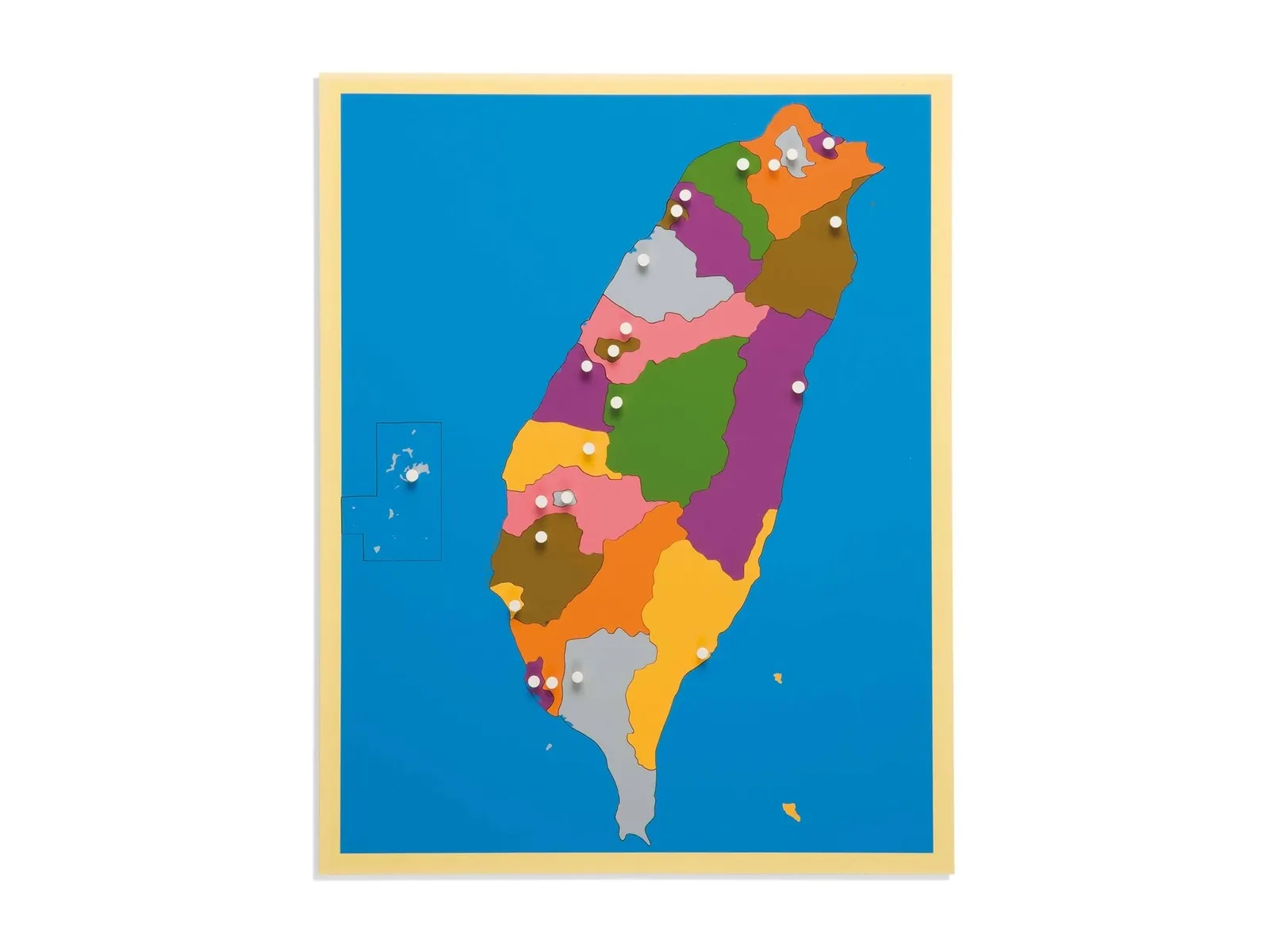 Puzzle mapa: Tchaj-wan: fotka výrobce