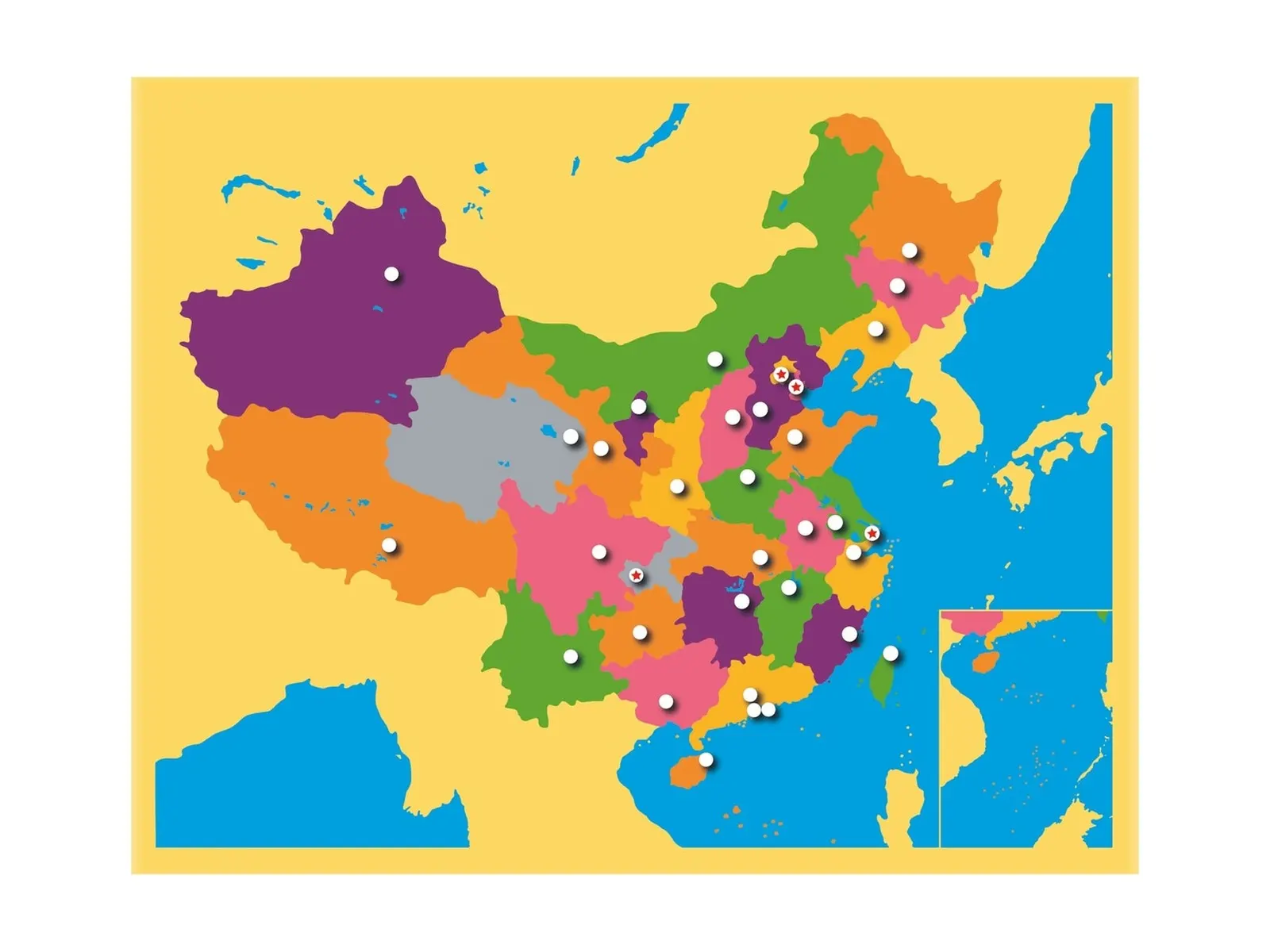 Puzzle mapa: Čína: fotka výrobce