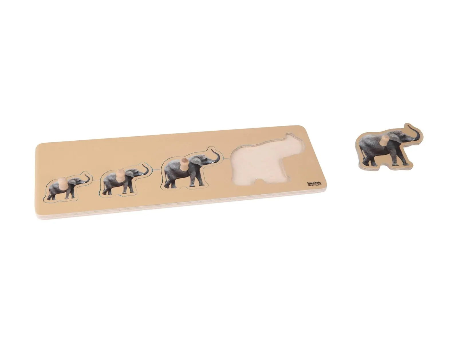 Puzzle pre najmenších: 4 slony: fotka výrobcu