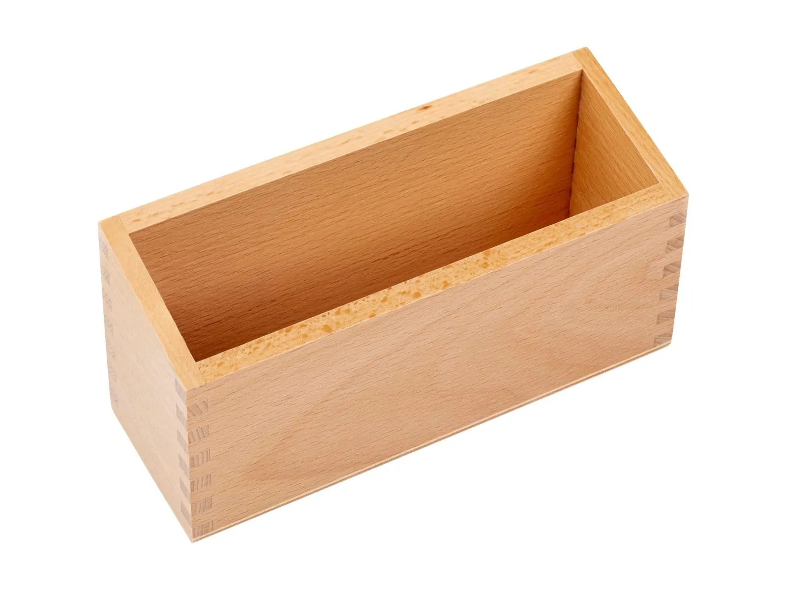 Úložný box na kartičky A5: malý drevený organizér: fotka výrobcu