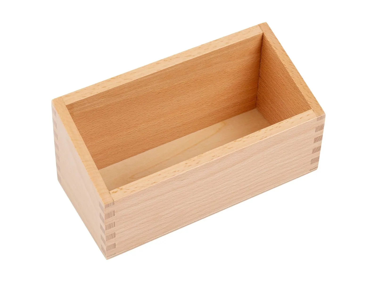 Úložný box na kartičky A5: stredný drevený organizér: fotka výrobcu