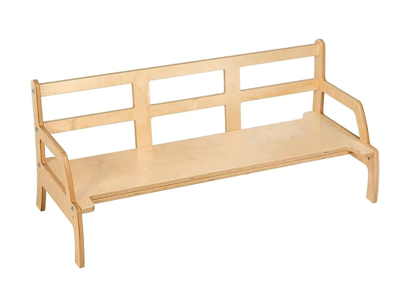 Batolecí lavička: (95 × 22,25 × 13 až 16 cm): fotka výrobce