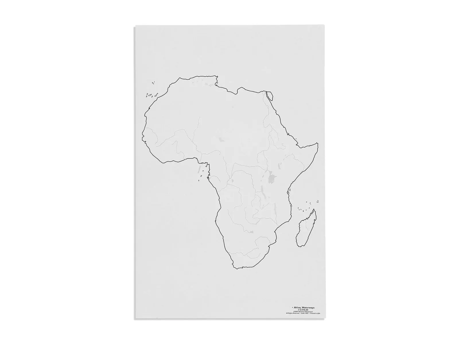 Afrika: Vodní toky (50): fotka výrobce