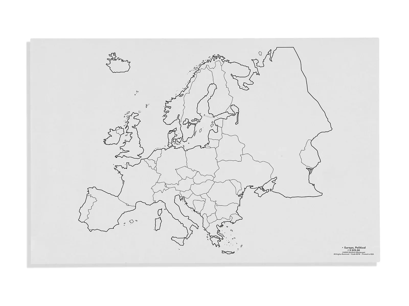 Evropa: Politická mapa (50): fotka výrobce