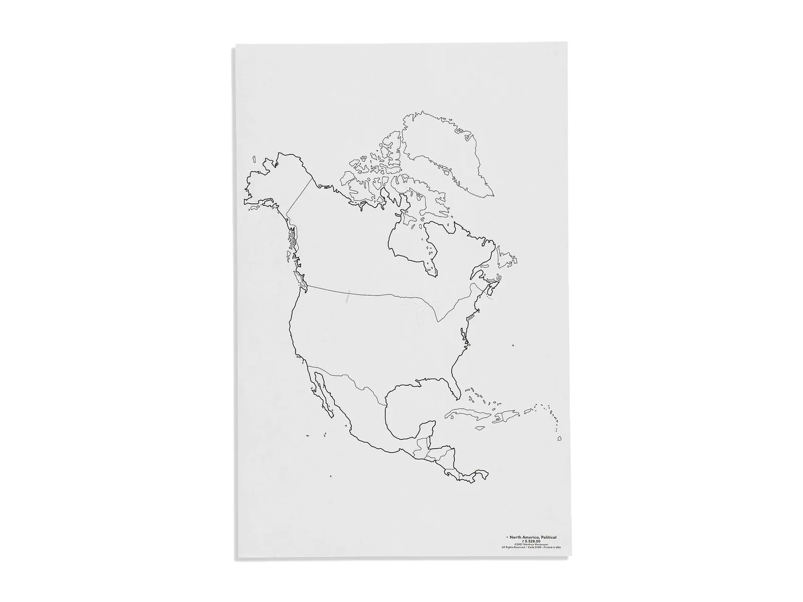 Severní Amerika: Politická mapa (50): fotka výrobce