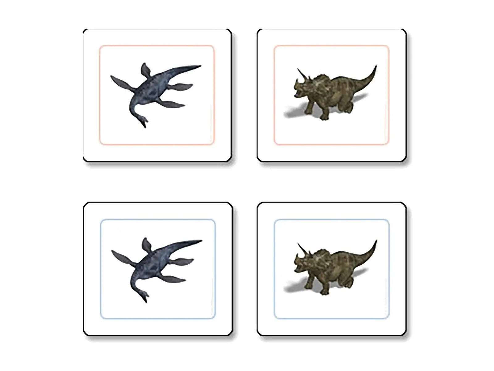 Přiřazovací karty dinosaurů (španělsky): fotka výrobce