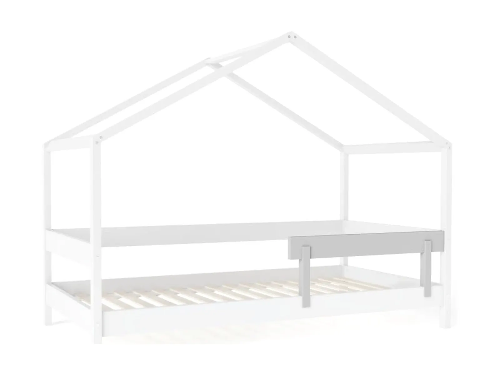 Accessory YappyHytte house bed additional barrier, light grey: maker's photo