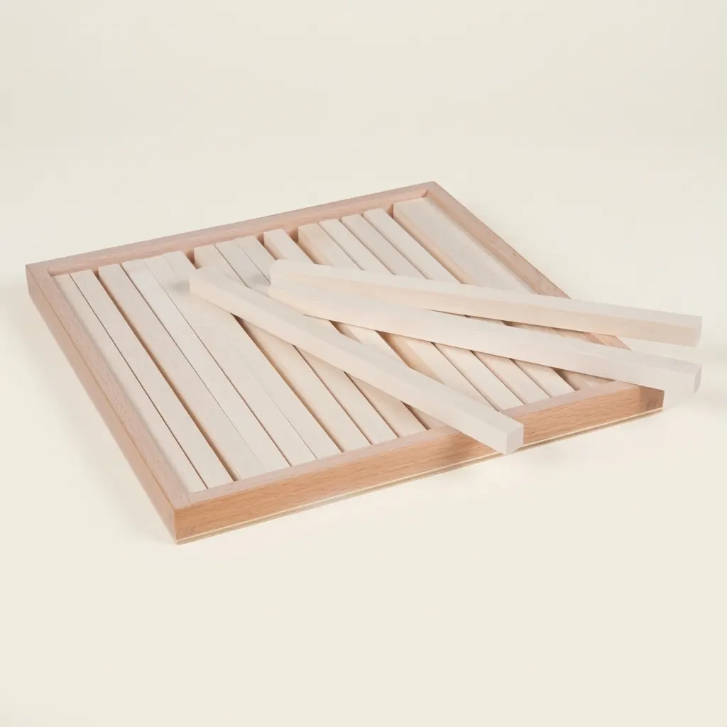 Úložná Krabička: Pro Hnědé Schody Hranoly - Montessori Material | Faborino