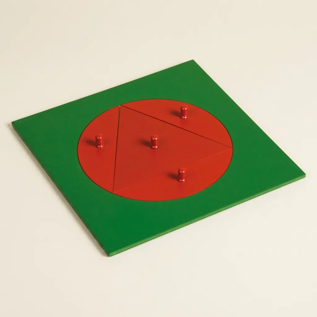 Trojúhelník vepsaný do kruhu - Montessori Material | Faborino