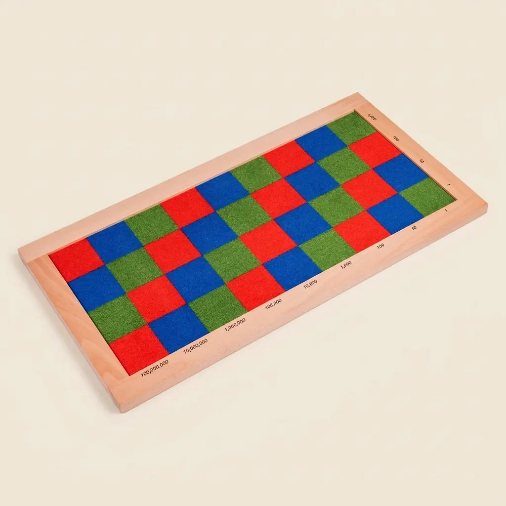 Šachovnicová tabulka: materiál na násobení - Montessori Material | Faborino
