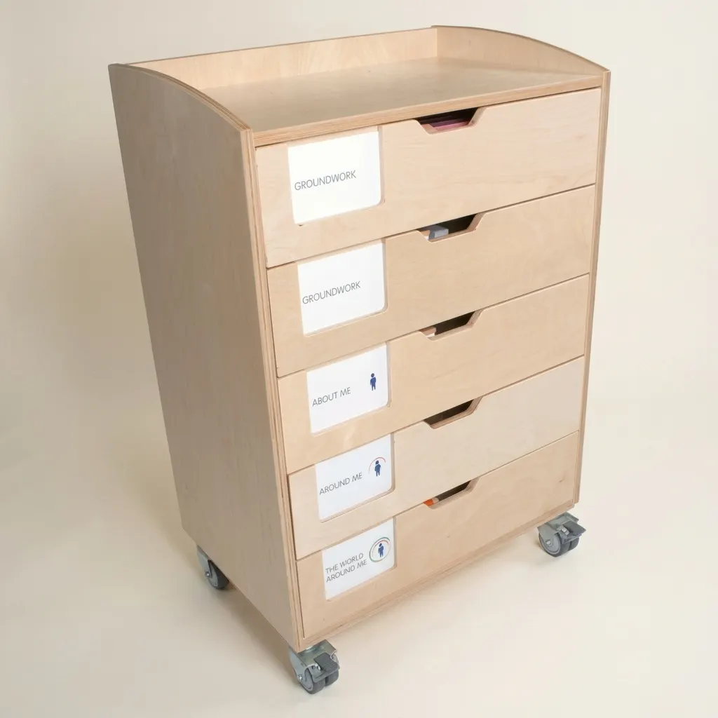 Skrinka anglického jazyka: vyšší elementár 9-12 rokov - Montessori Material | Faborino