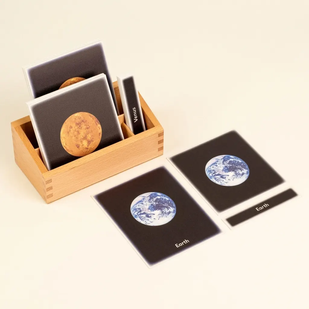 Planety sluneční soustavy - Montessori Material | Faborino