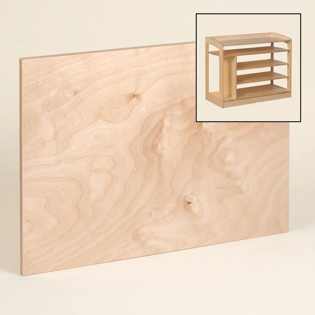 Materiálová/smyslová skříňka: Zadní panel (93 cm) - Montessori Material | Faborino