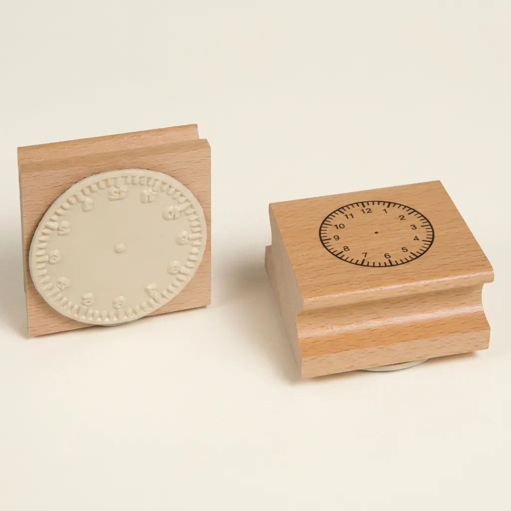 Razítko hodin: 12hodinový formát - Montessori Material | Faborino