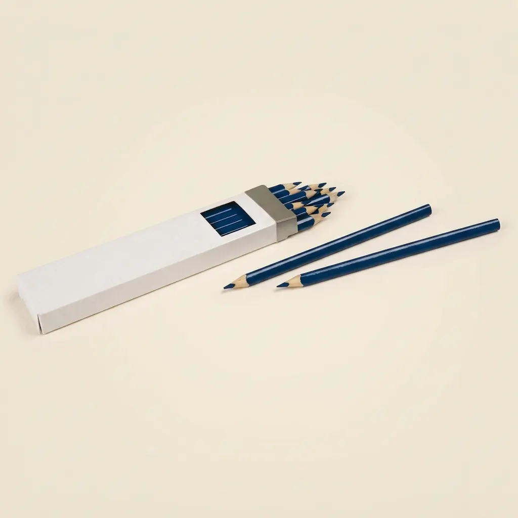 3-stranné tužky na vkládačky: Tmavě modré - Montessori Material | Faborino