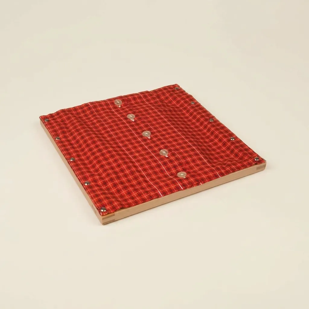 Rám na knoflíkování: malé knoflíky pro pokročilé - Montessori Material | Faborino