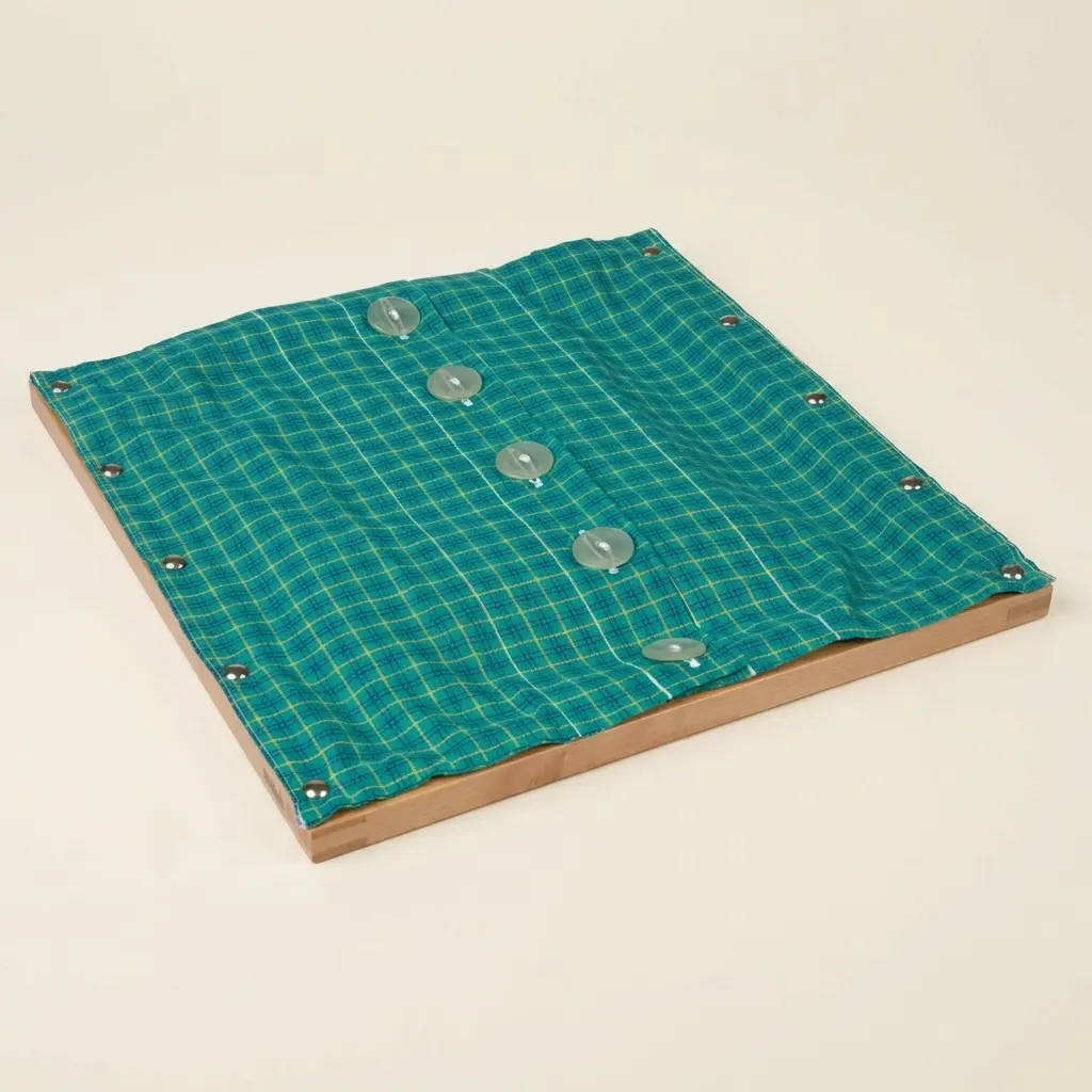 Rám na knoflíkování: velké knoflíky pro začátečníky - Montessori Material | Faborino