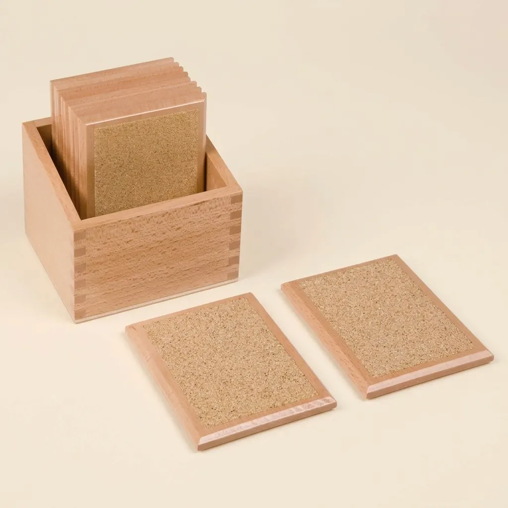 Hrubé Graduační Tabulky: Hmatová Diskriminace - Montessori Material | Faborino