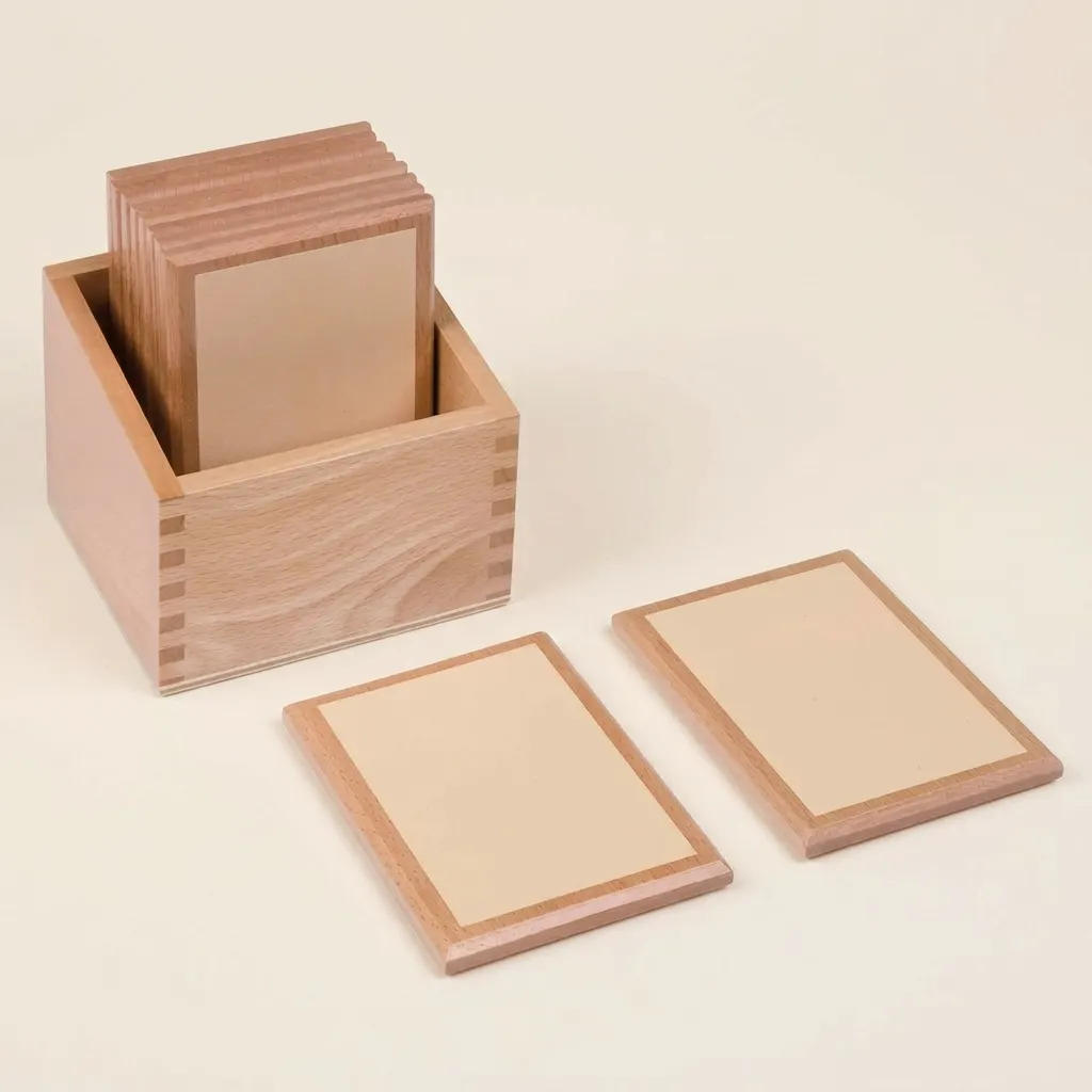 Hladké Graduační Tabulky: Hmatová Diskriminace - Montessori Material | Faborino