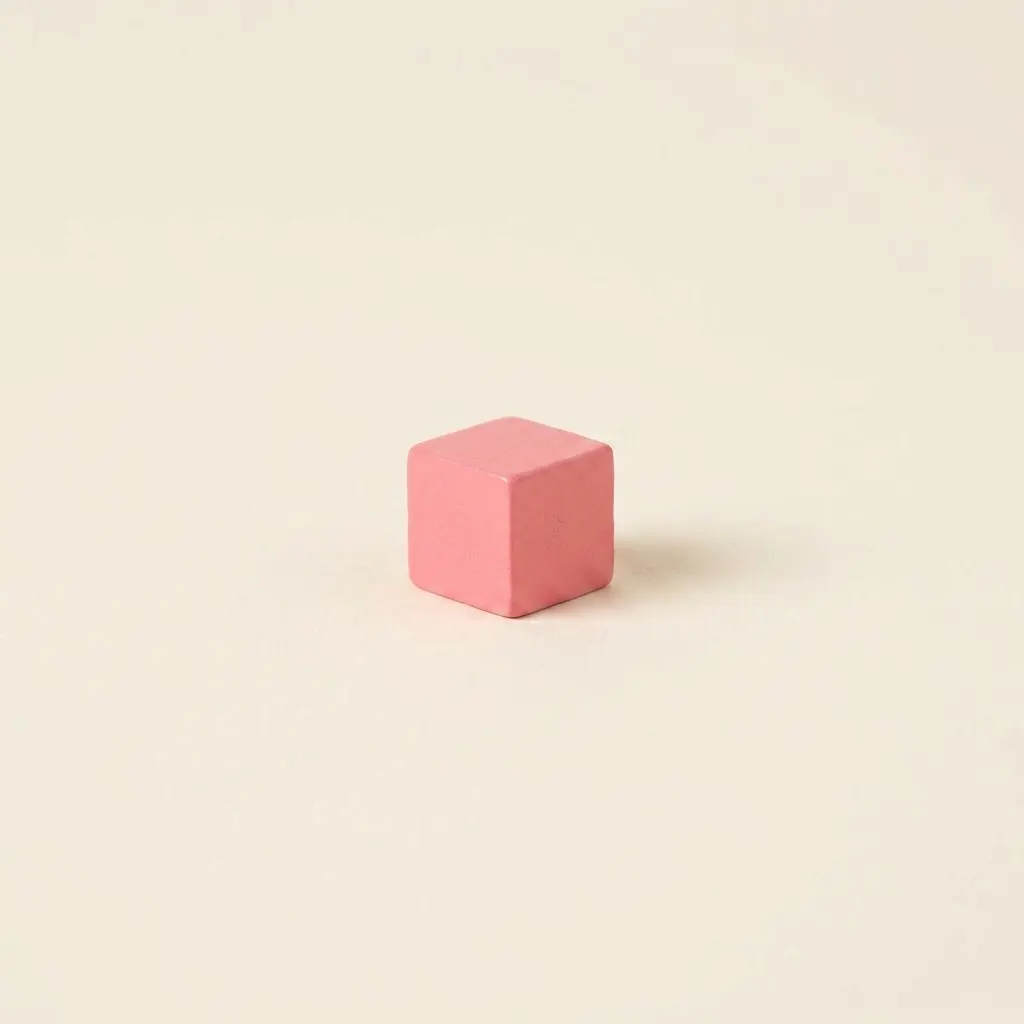Růžová věž: Kostka 1 X 1 X 1 cm - Montessori Material | Faborino