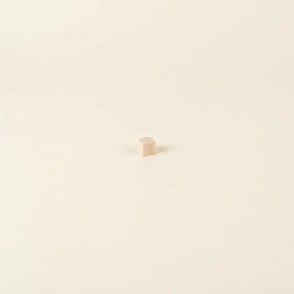 Nenamalovaná kostka: 1x1x1 cm - Montessori Material | Faborino