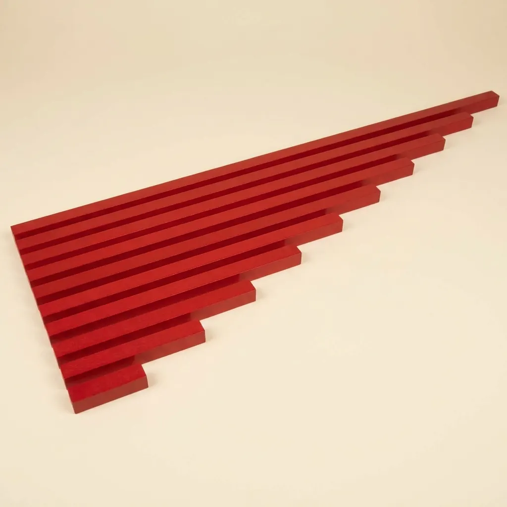 Červené tyče - Montessori Material | Faborino