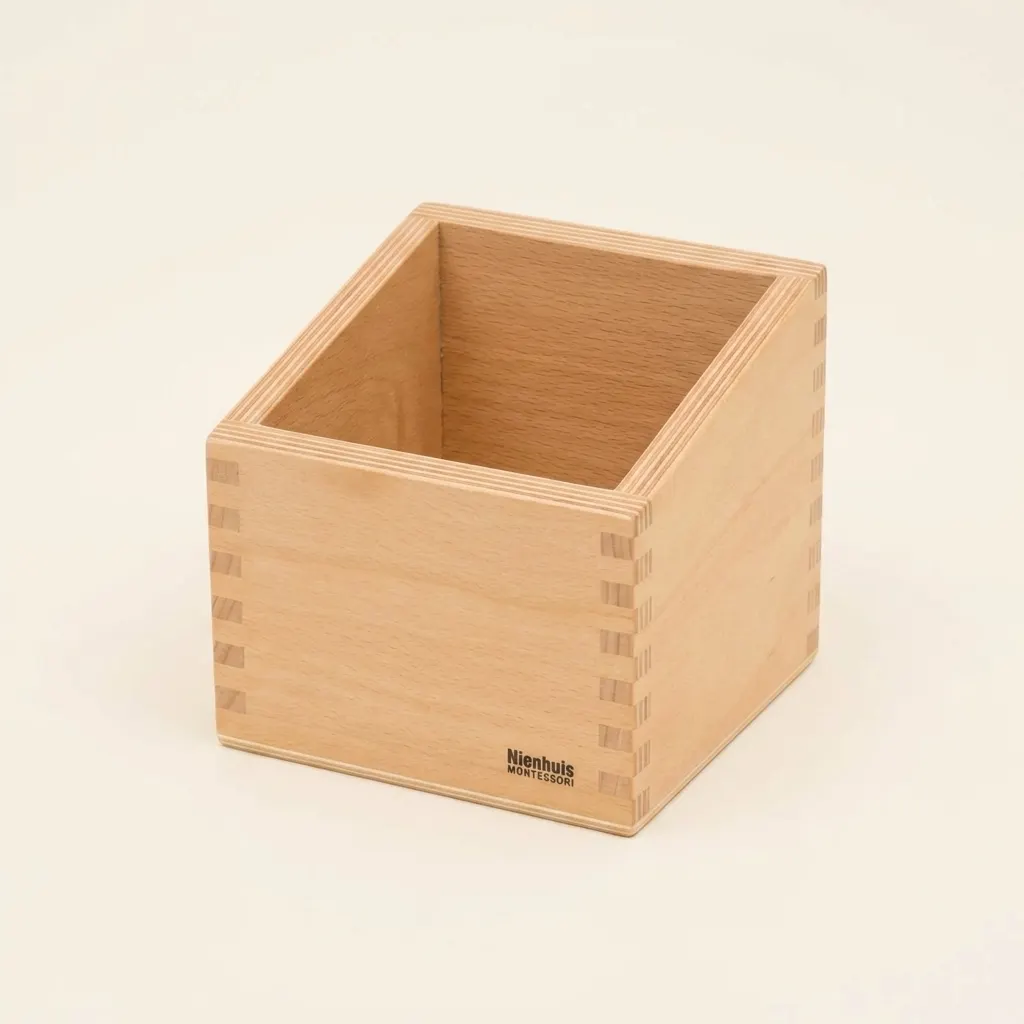 Úložná Krabice: Dřevěná na Číselné Tvary - Montessori Material | Faborino