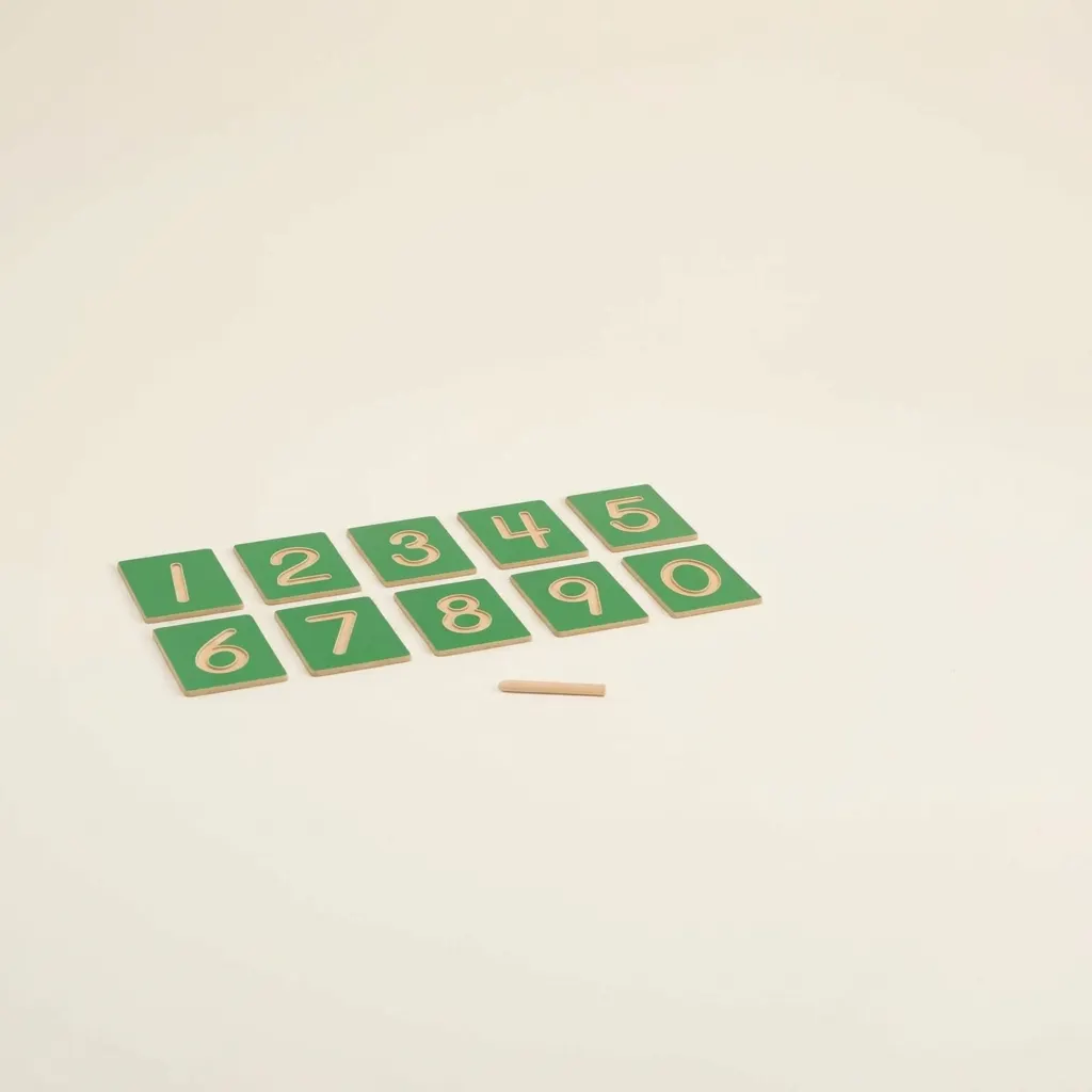 Duté číselné tvary: US verze - Montessori Material | Faborino
