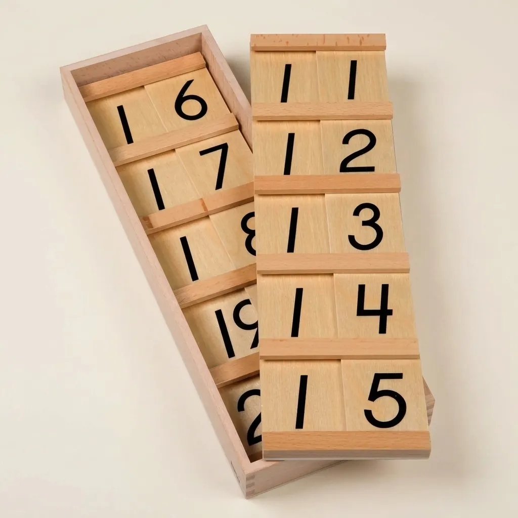 Seguinovy tabulky A (11-19): US verze - Montessori Material | Faborino