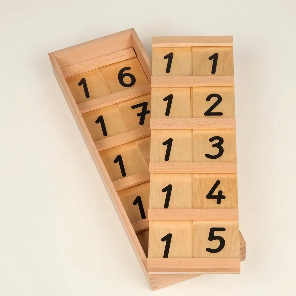 Seguinovy tabulky A (11-19): Mezinárodní verze - Montessori Material | Faborino