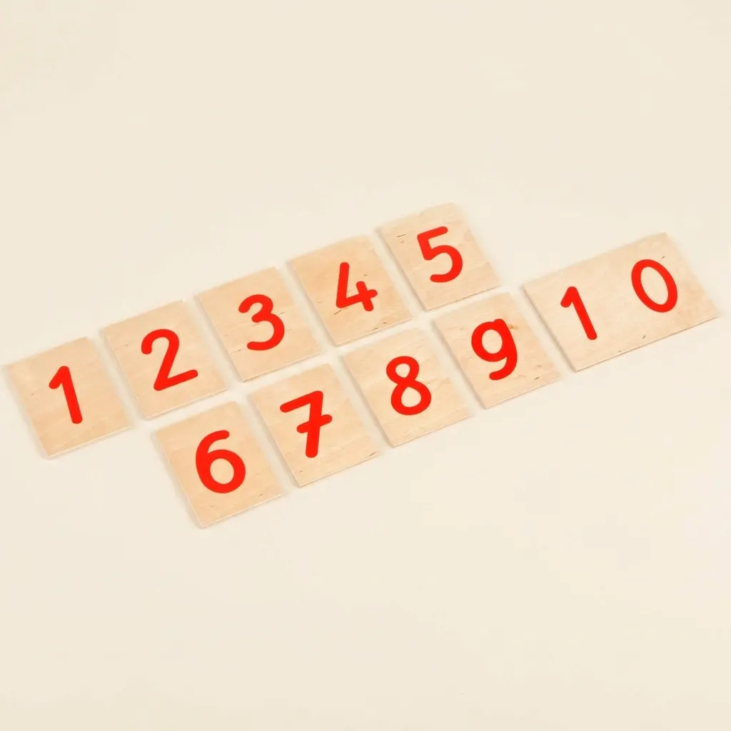 Tištěné číslice: mezinárodní verze - Montessori Material | Faborino
