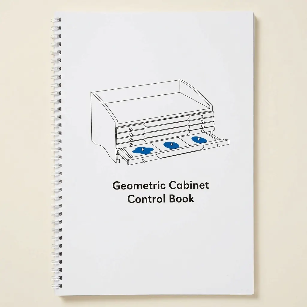 Kontrolní Kniha Geometrického Kabinetu: Průvodce Tvary - Montessori Material | Faborino