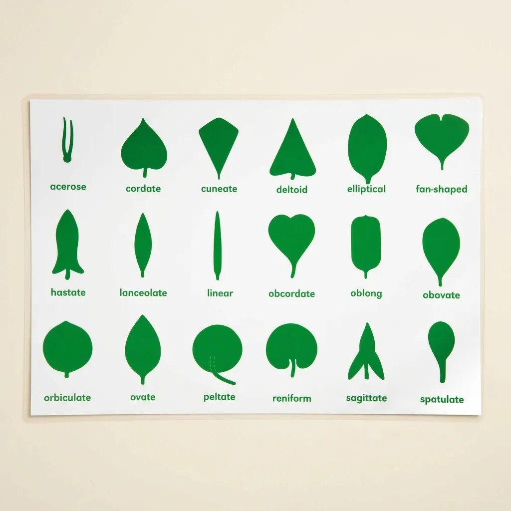 Kontrolní tabulka k botanické skříňce - Montessori Material | Faborino