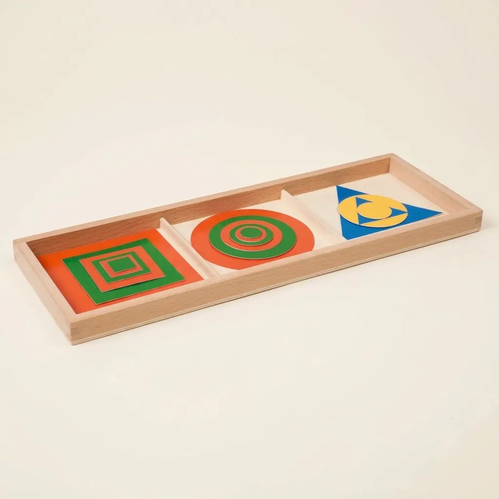Vepsané a soustředné obrazce: Plast - Montessori Material | Faborino