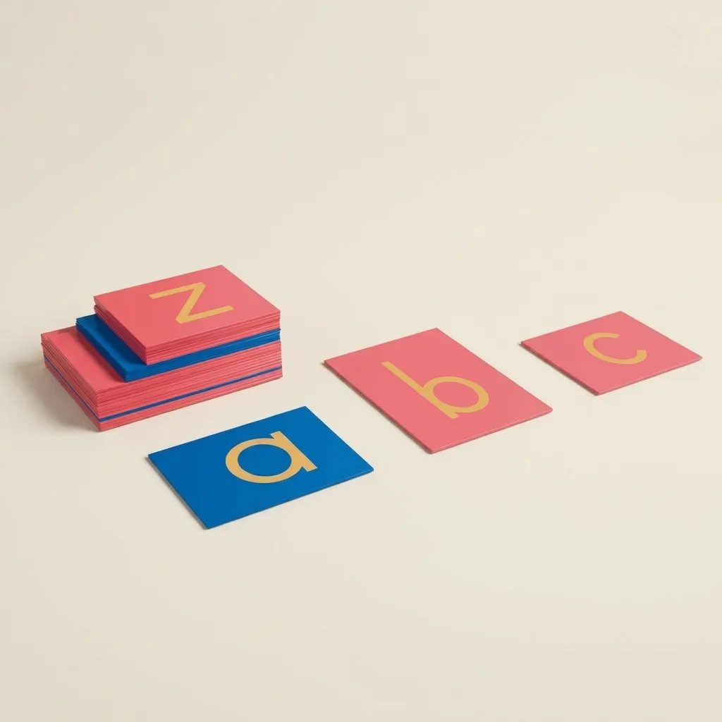 Brusná písmena: Mezinárodní tiskací - Montessori Material | Faborino