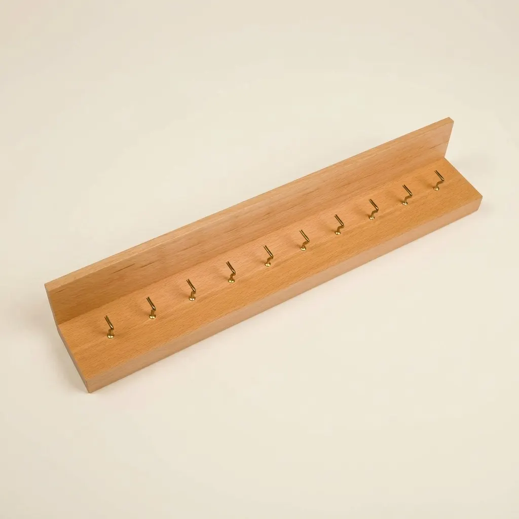 Rám pro krátké korálkové řetězy: vertikální uložení - Montessori Material | Faborino