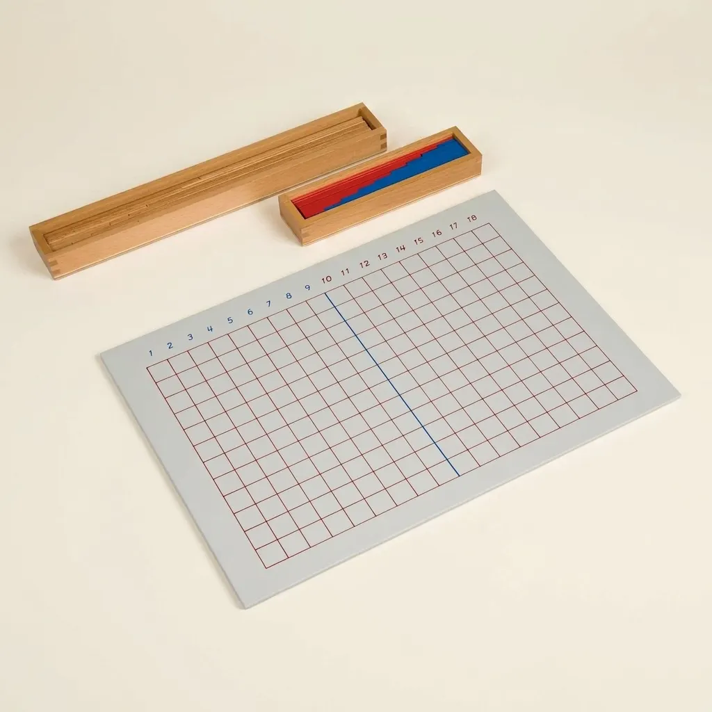 Odčítací pásková tabulka - Montessori Material | Faborino