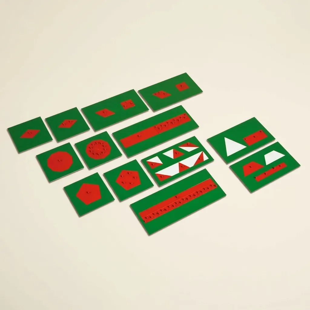 Materiál ekvivalentních obrazců - Montessori Material | Faborino