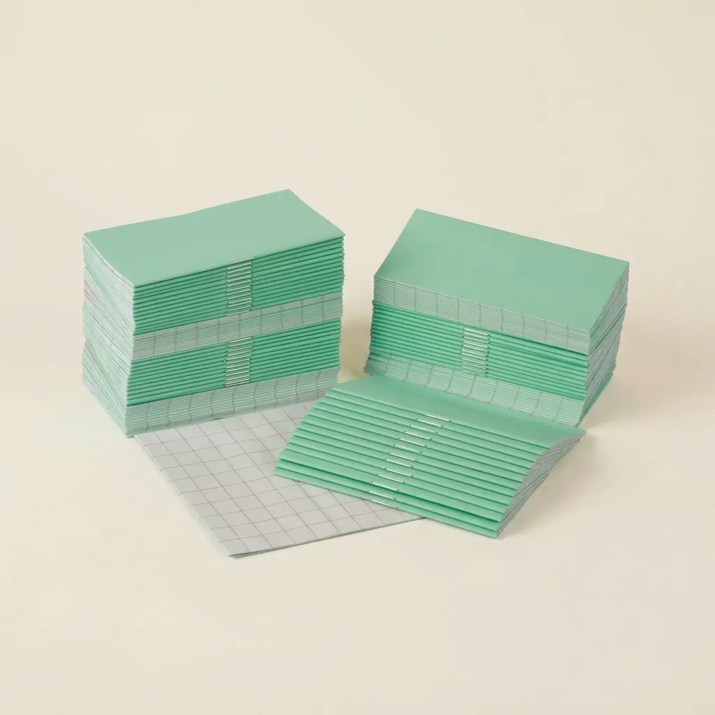 Aritmetické sešity: zelené: malé (100 ks) - Montessori Material | Faborino