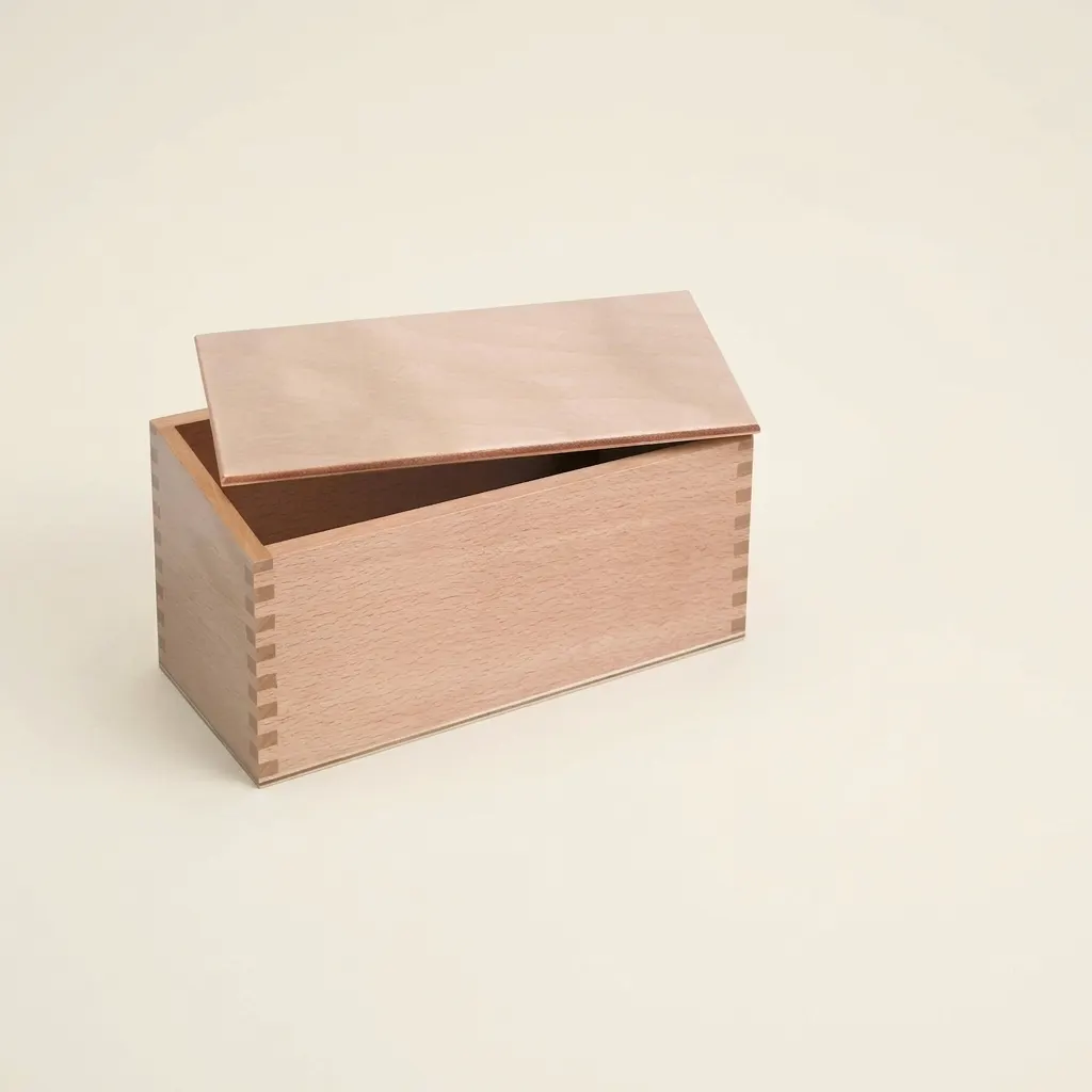 Krabice na Vlaječky: Dřevěná pro Geografické Materiály - Montessori Material | Faborino