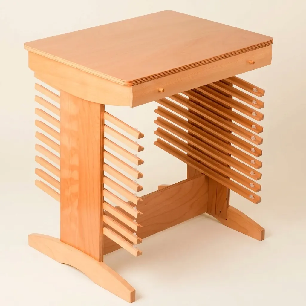 Stojan pro puzzle mapy: úložiště a prezentace geografických map - Montessori Material | Faborino
