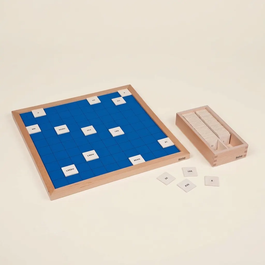 Stovková tabule s římskými číslicemi - Montessori Material | Faborino