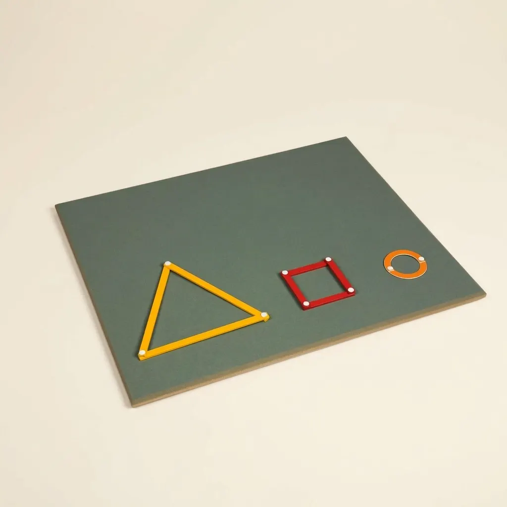 Veľká pracovná doska: pre geometrické tyčinky - Montessori Material | Faborino