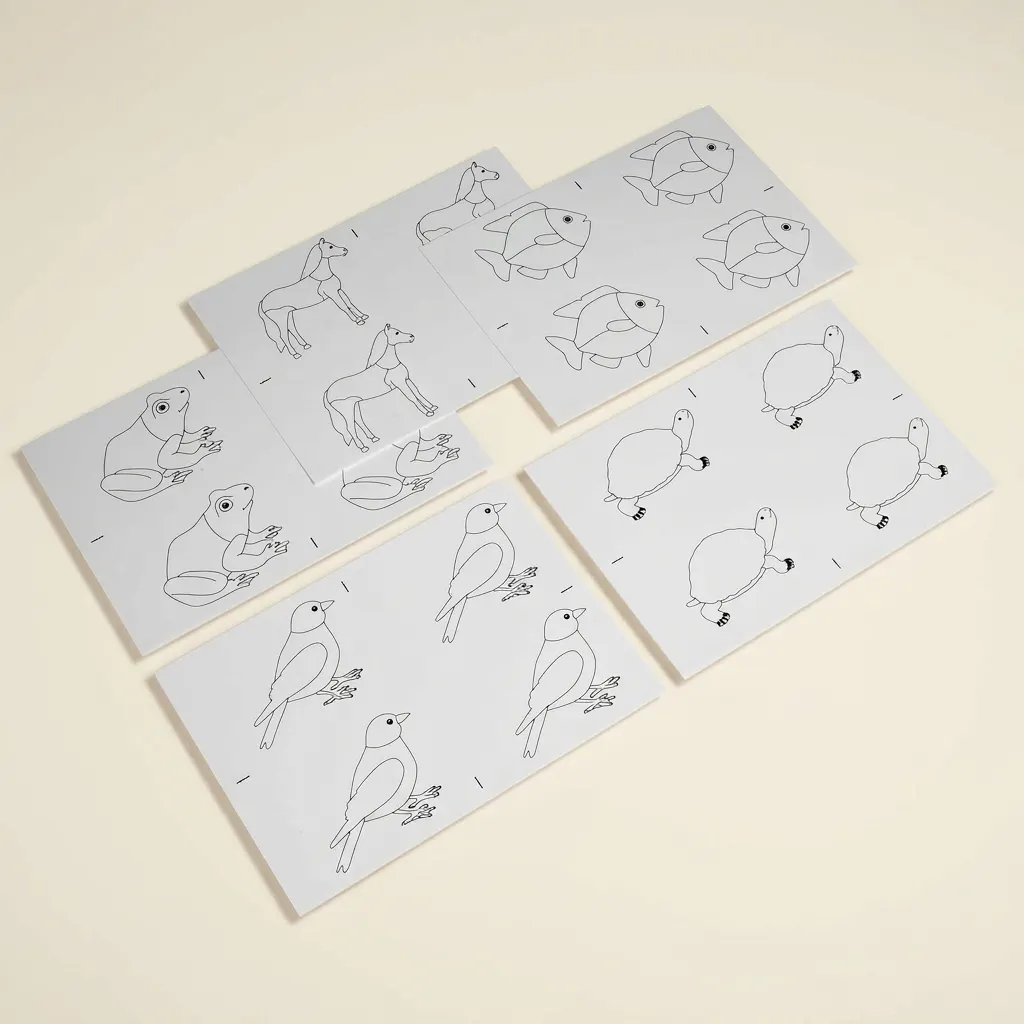 Puzzle zvierat: kopírovacie predlohy - Montessori Material | Faborino